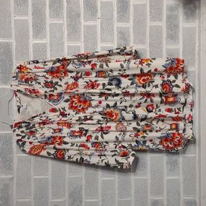 Old Navy Women's Bright Floral Fully Lined Long Sleeve Summer Dress Size Small